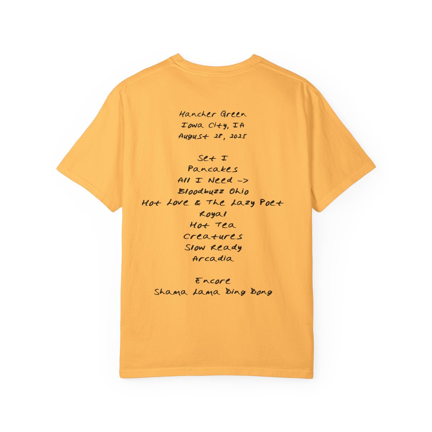 Iowa City 2025 Setlist Gooooose Shirt