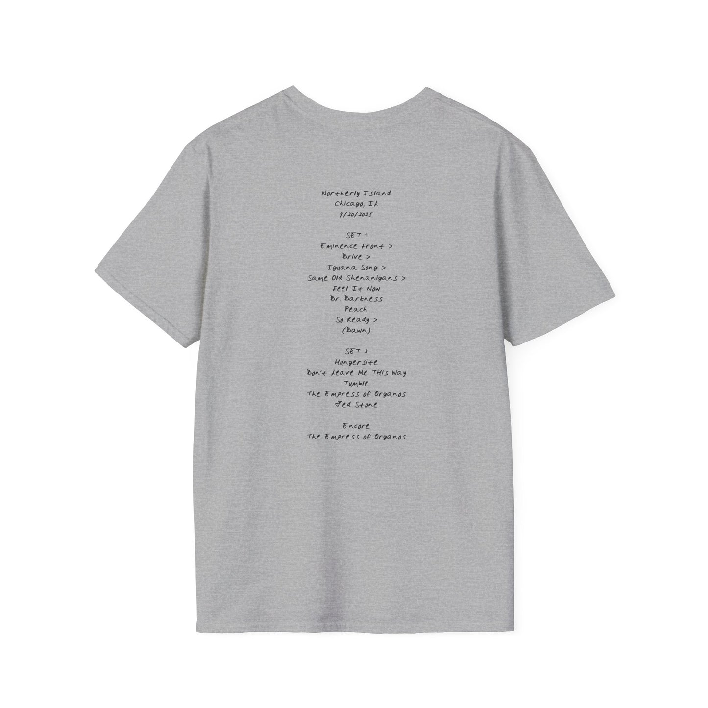 Goooose Chicago 2025 Setlist Shirt