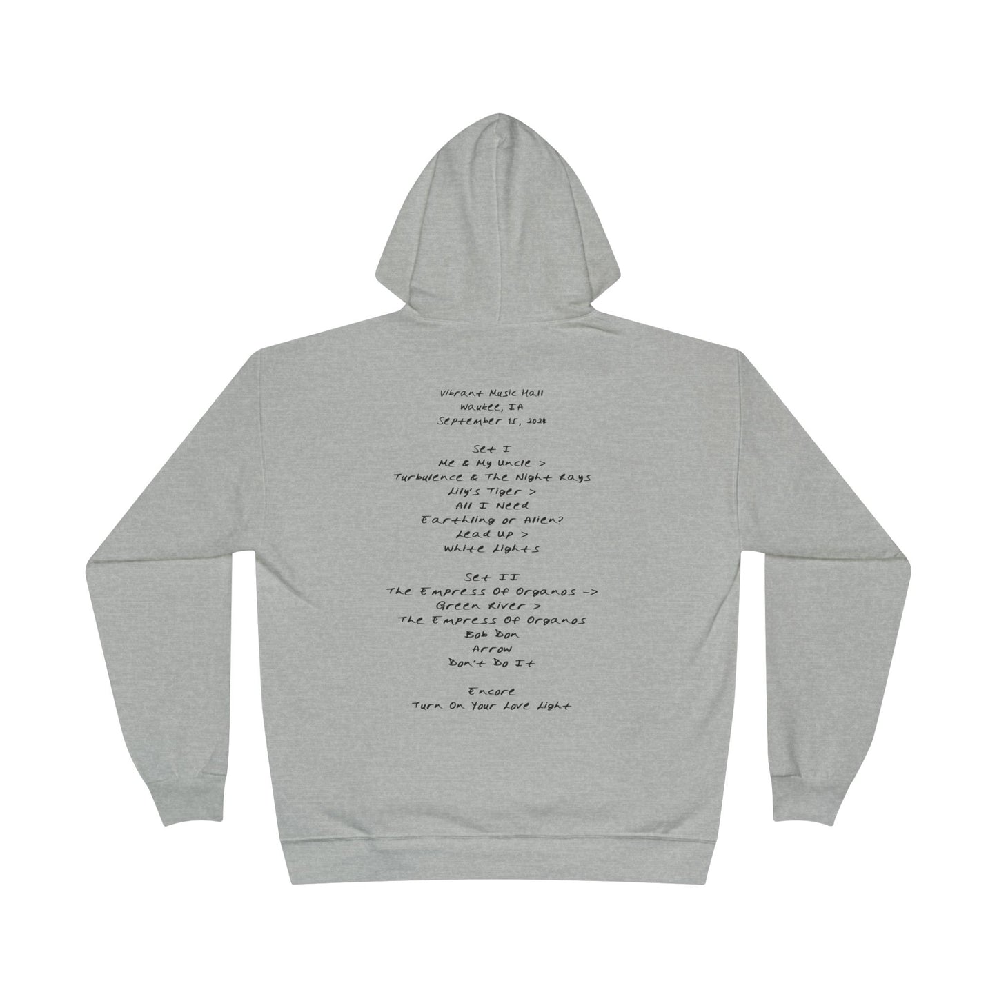 Waukee 2024 Setlist Iowa Gooooose Hoodie