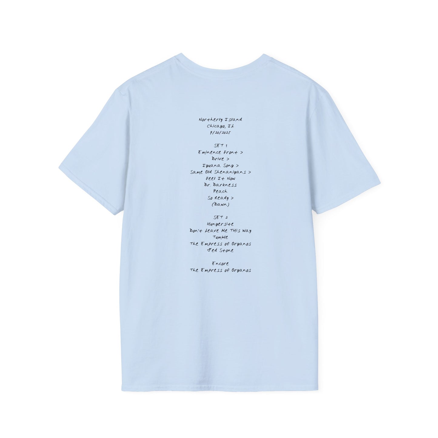 Goooose Chicago 2025 Setlist Shirt
