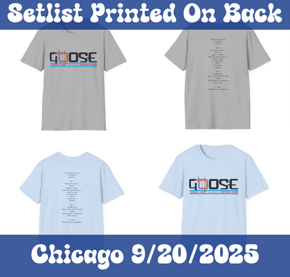 Goooose Chicago 2025 Setlist Shirt