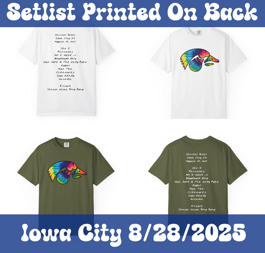 Iowa City 2025 Setlist Gooooose Shirt